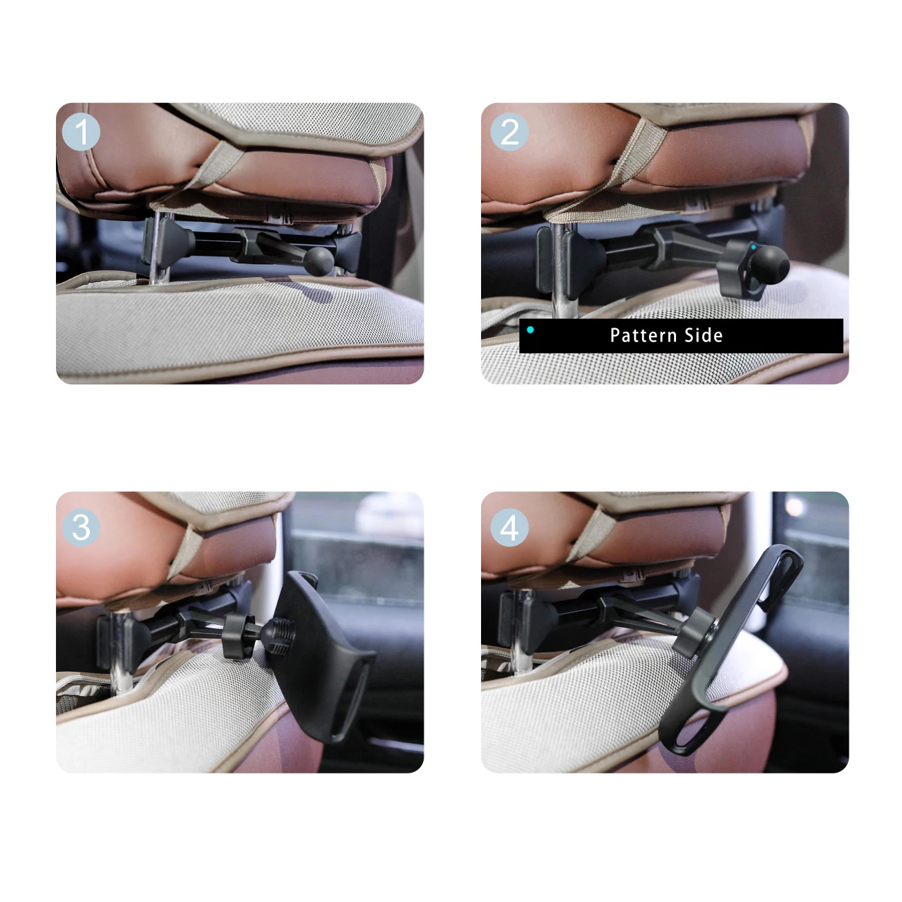 Cell Phone Headrest Holder Car Front Sit Pillow Backseat Bracket For