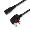 KC-AC power cable BS 1363-A British plug C7 end and UK plug ac power cable