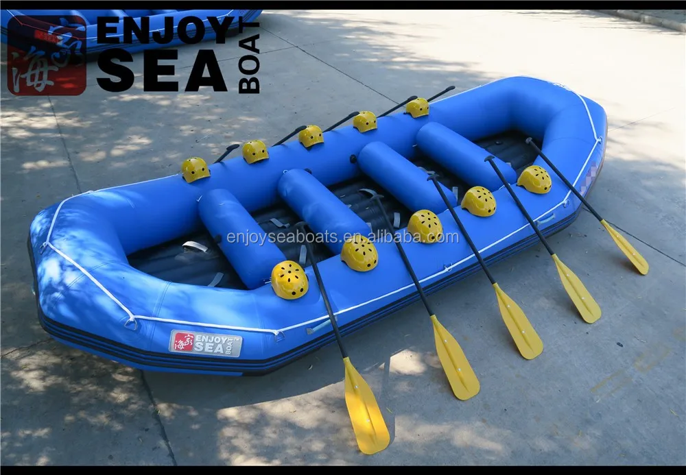 Heavy Duty Double Floor River Boat Whitewater Rafting 8 Persons River