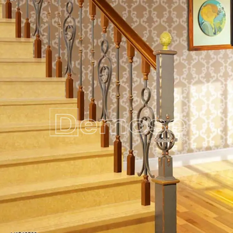 Prefab Metal Wrought Iron Stair Railings For Sale Buy Stair Railing Prefab Metal Stair Railing Interior Wrought Iron Stair Railings Product On