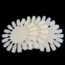 New 2015 2 5 10P Nail Art Tips Make Up Practice Round Wheel Polish Display Natural
