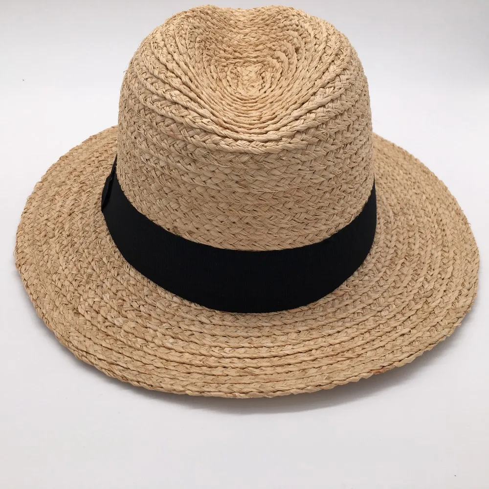 57cm 59cm 61cm 63cm Full Size Panama Shape Raffia Straw Hat - Buy ...