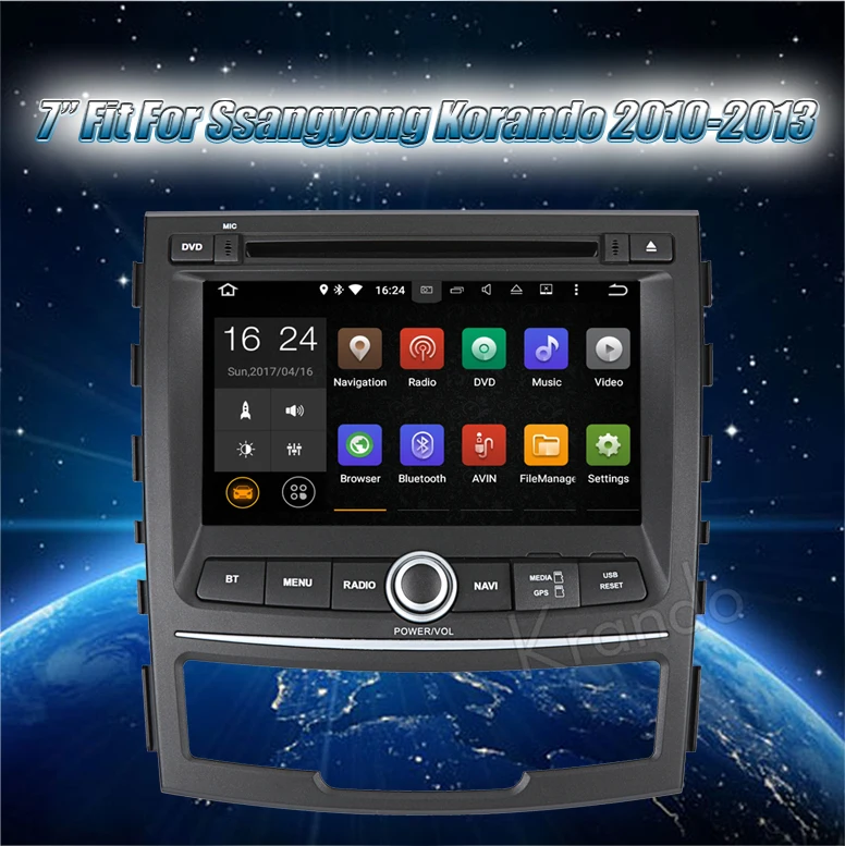 for ssangyong korando car gps navigation