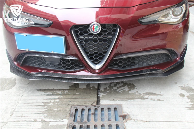 Giulia Carbon Fiber Splitter Alfa Romeo Giulia Front Bumper Canard