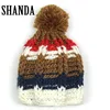 Handmade Multicoloured Knitted Design Your Custom Bobble Hat