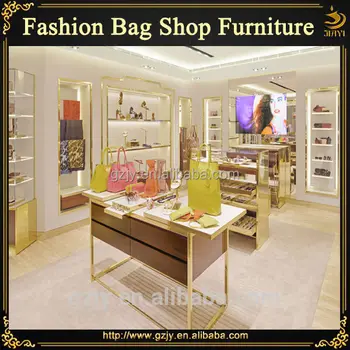 Modern Bag Display Showcase And Display Cabinet For Female Leather Bag