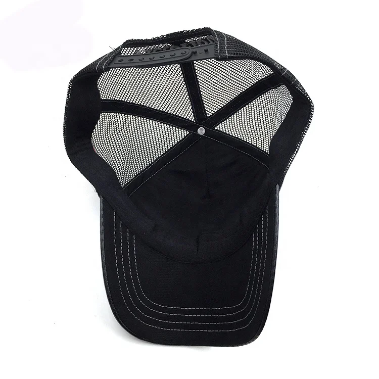 Custom Metallic Car Logo 5 Panel Black Trucker Mesh Hat Buy Car Hat,Metallic Hat,Mesh Hat