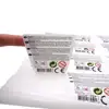 New design PET/PP waring caution labels with barcode and recyclable sign