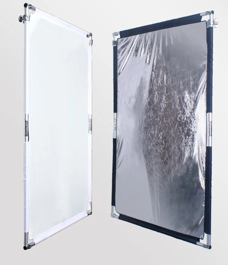 Photography/Video Studio Stainless Flag/180 degree Rotable Panel Reflector with Soft Cloth, photographic accessories