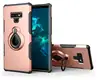 Dual Layer Magnetic 360 Rotating Ring Grip Holder Stand Metal Patch Shock-Absorption Hard PC & Soft TPU for samsung note 9