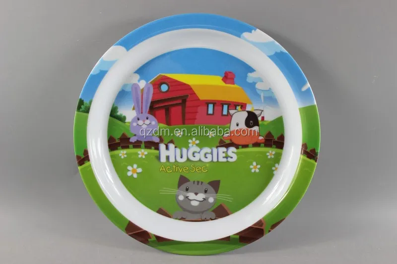 Custom Print 8" Melamine Dinner Plate For Boys A5