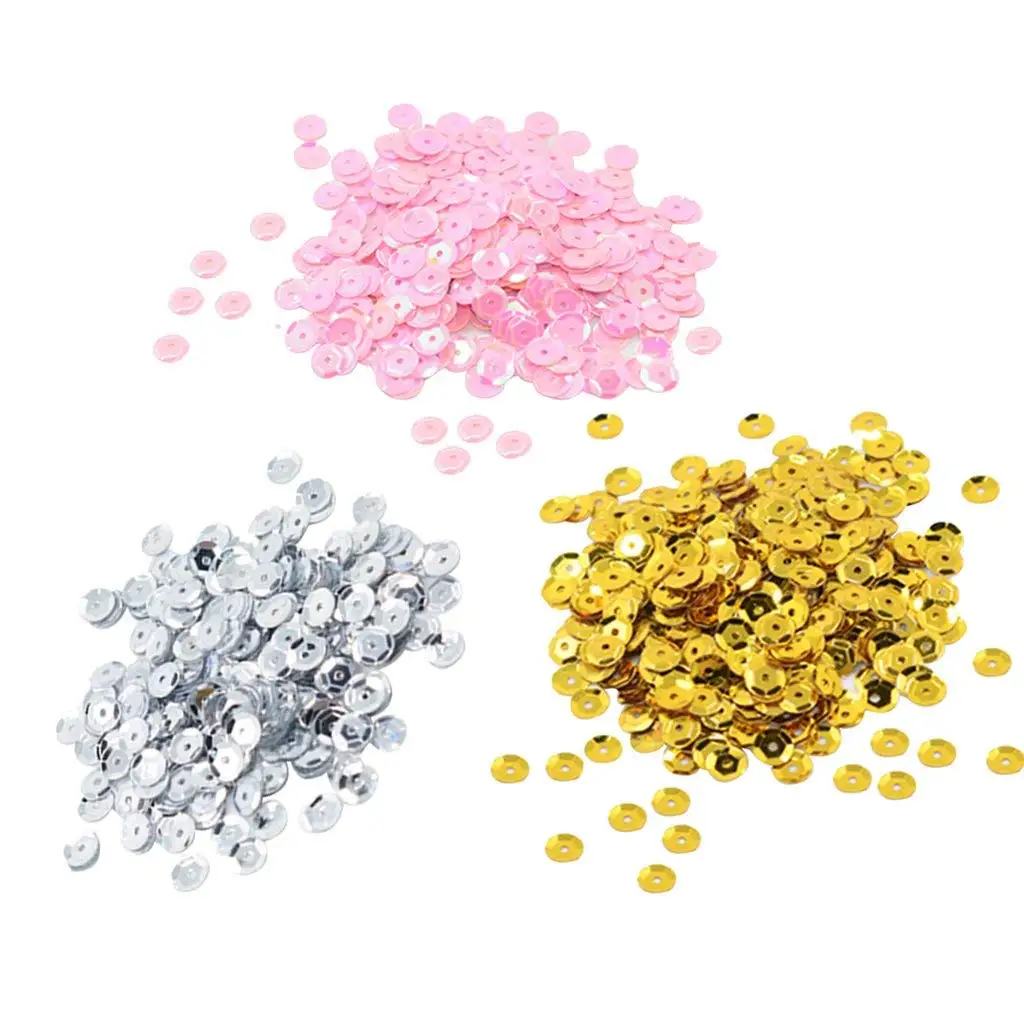 100GM BULK PACK ASSORTED METALIC /& AB ROUND CUP SEQUINS 7MM 1000,S PER PACK