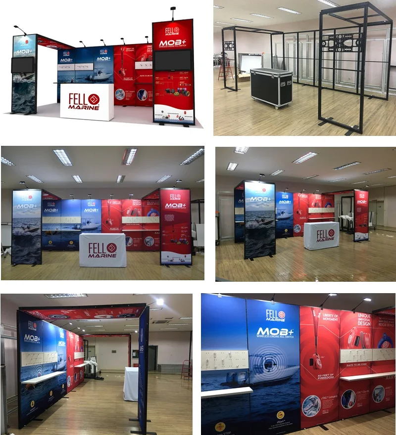 10x20ft Customized Portable Modular Reusable Exhibition Trade Show 