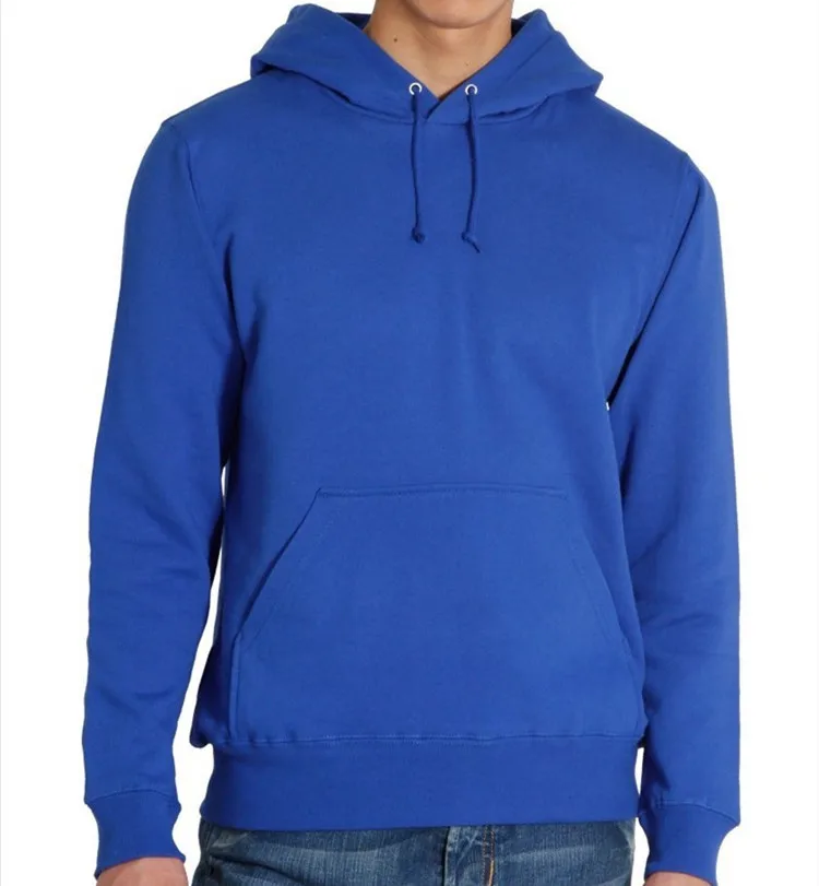 blue hoodie plain