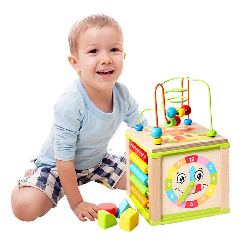 2018 Multifunction Educational Wooden Activity Cube Toy - Buy Wooden ...