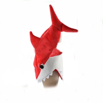 plush shark hat