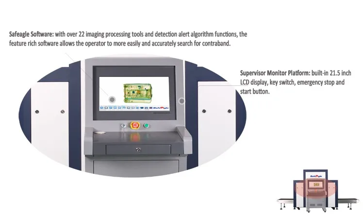 Airport Security Equipment Safeagle Advanced X-Ray Baggage Scanner