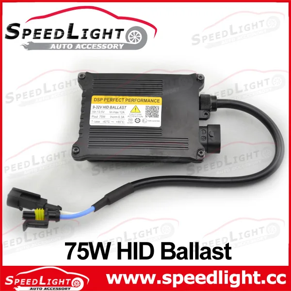 HID Ballast 55W/75W/100W/150W/200W Xenon Headlight Ballast - DC 12V, Universal Fit For H1 H3 H7 9005 9006 Bulbs