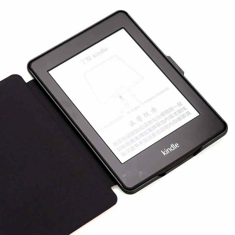 Light Luxury Canvas Vintage Flip Cover For Amazon Kindle Paperwhite 4