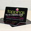 wholesale Custom Black gift stored value card PVC Offset card