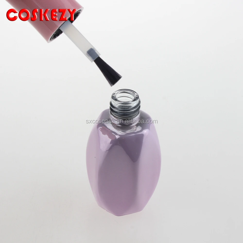 15ml Fancy Gloss Uv Nail Varnish Bottle Empty,Wholesale Square Shape
