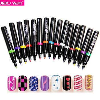 Whole 12 Colors Nail Polish Pens Hot Designs Art Pen Whole 12 Colors Nail Polish Pens Hot Designs Art Pen