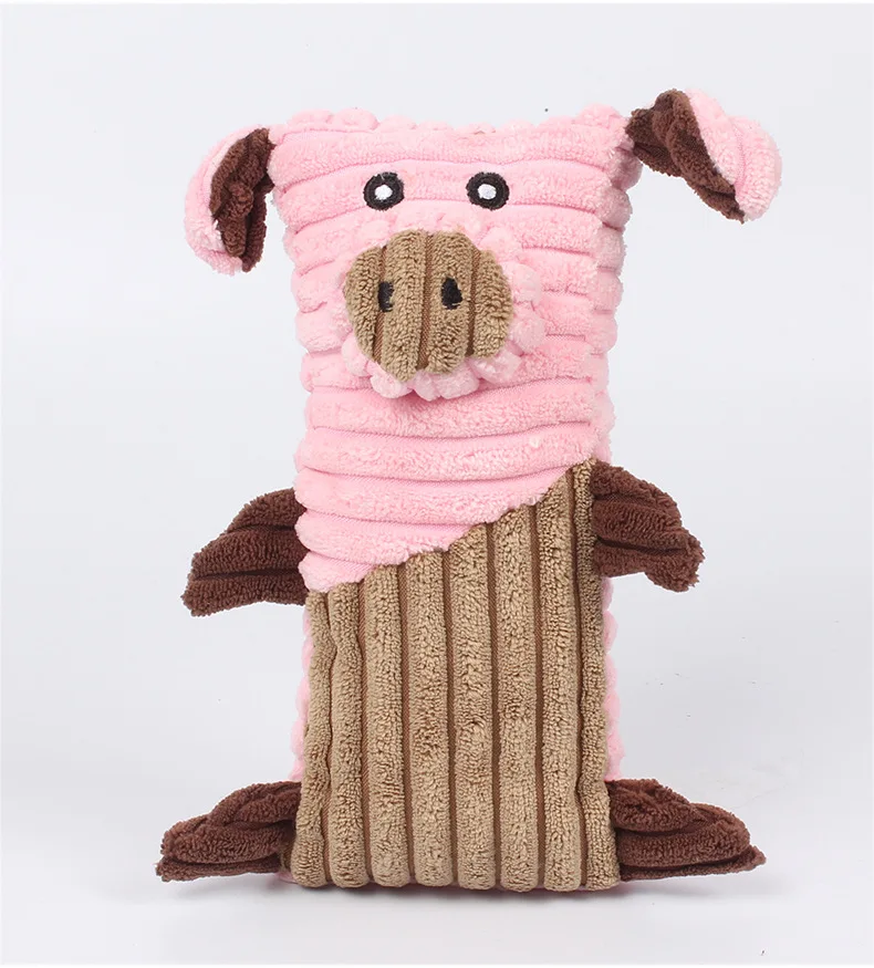 plush pig dog toy