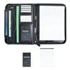 2019 NEW hot selling customized A4 size PU presentation zipper leather file folder portfolio