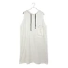 Wholesale custom summer design thin cotton sleeveless pullover long ladies knitting pattern hoodie with pockets