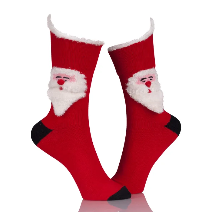Custom 3D Red Christmas  Boot Elite Socks