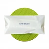 Customized logo popular new design fashion hotel home travel small portable folding hair brush