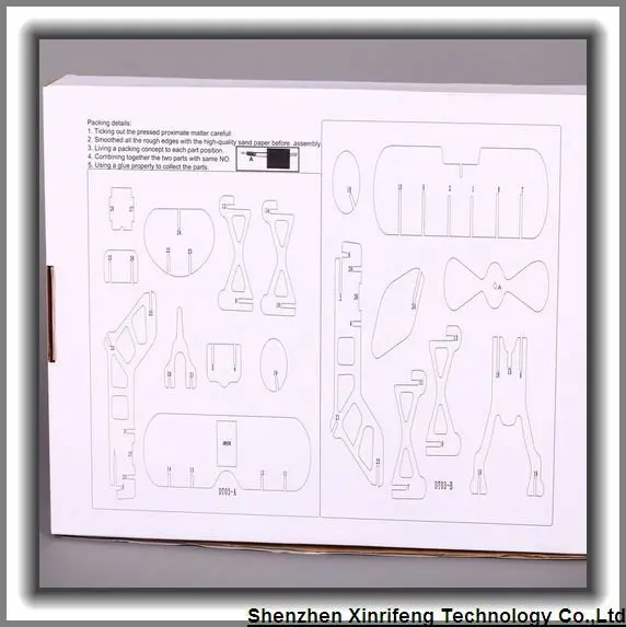 2012 New promotional gift DIY solar toy wood plane