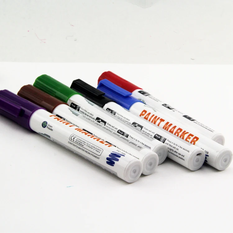 Professional And Waterproof Rubber Tire Solid Marker With Convenient