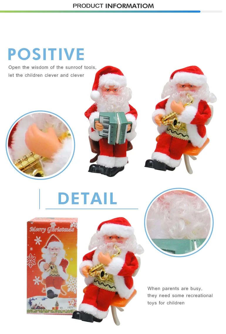 Chengji Hot sale Santa Claus toys electric wholesale christmas decorations