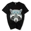 Street new style fashionable custom leopard printing cool men round neck cotton short sleeve t-shirts