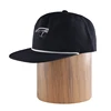 6-Panel Wooden Brim Hat 3d Embroidery Custom Unstructured Hat Cap