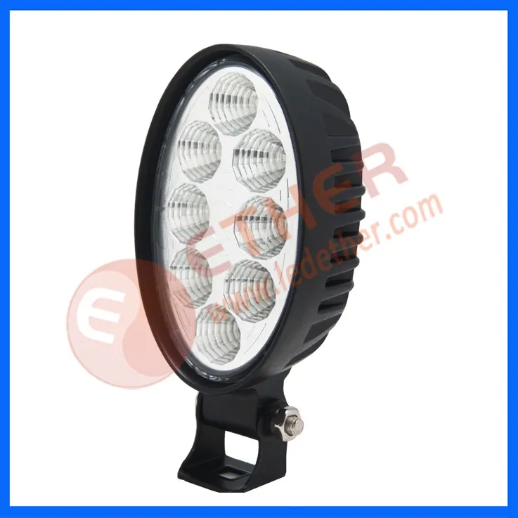 Oval Shape 24w 12v Led Work Light With Reversing And Turning Function