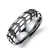 Bomei Ring Jewelry 316L Stainless Steel Wholesale Beautiful Custom Silver Ring,Car Tire Ring For Men