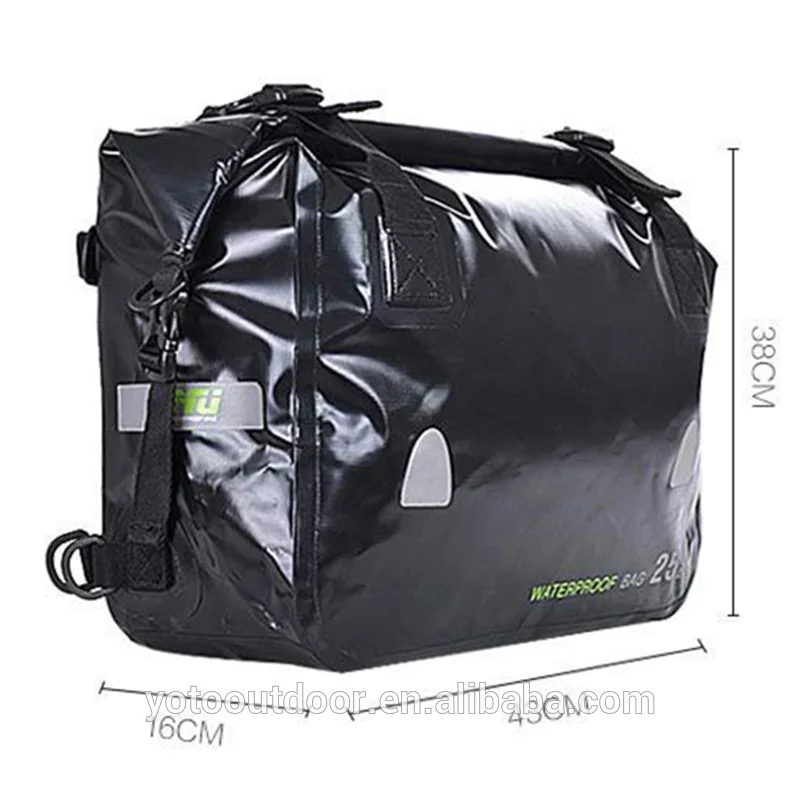 Premium Tough Tarpaulin Waterproof Motorcycle Side Tail Saddle Bag