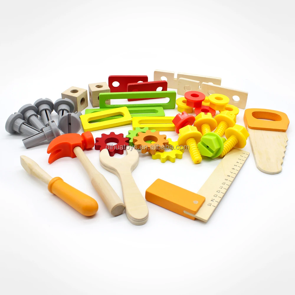 儿童工具包工作台工具套装diy玩儿童木制玩具