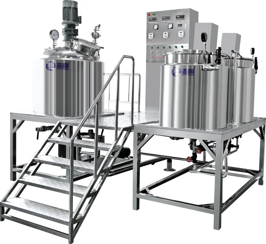 ZT cosmetic homogenizer emulsifier vacuum emulsifying machine mixer