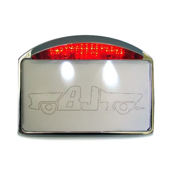 motorcycle license plate holder with brake light