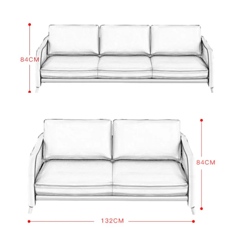 Modern minimalist office business meeting guest tea reception sofa coffee table combination