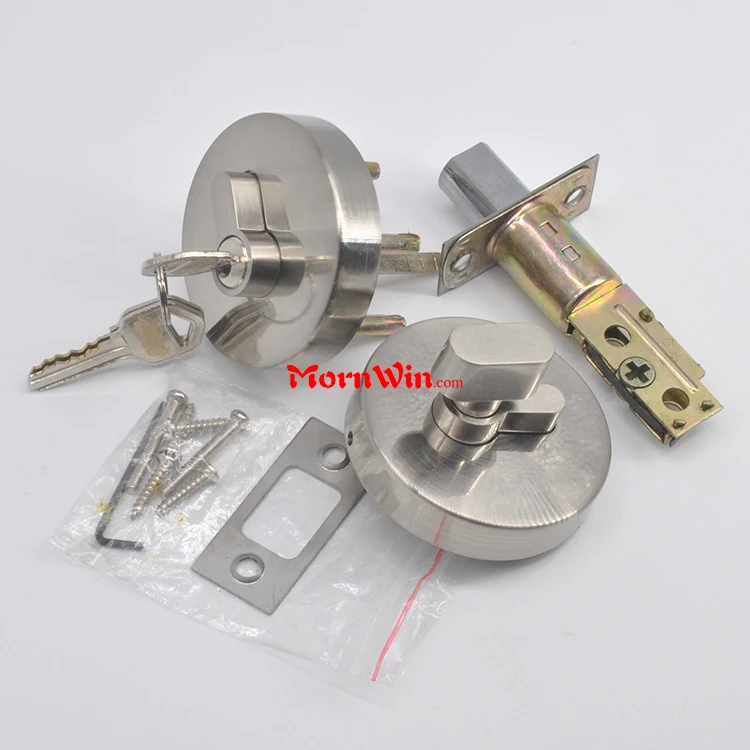 Zinc Alloy New Modern Style Door Knob Leverset 70mm Round Rose Bathroom