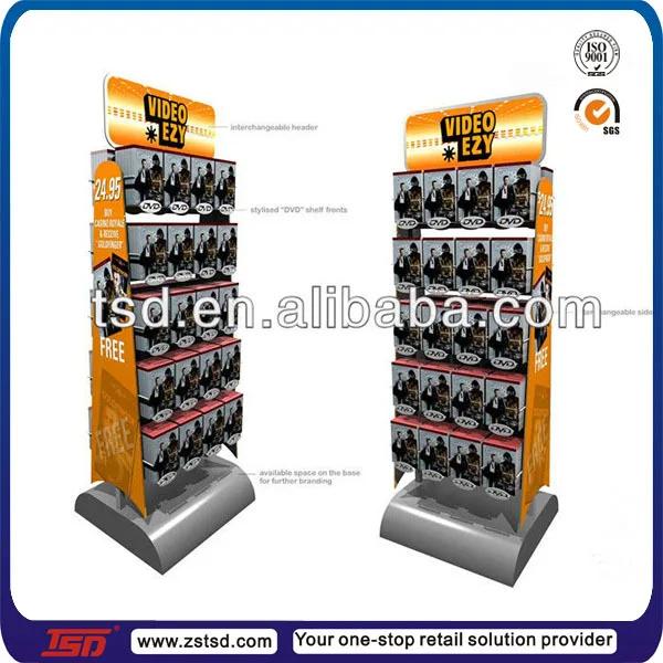 Tsdw563 Retail Store Promotion Round Mdf Wooden Cd Display,Dvd Cd