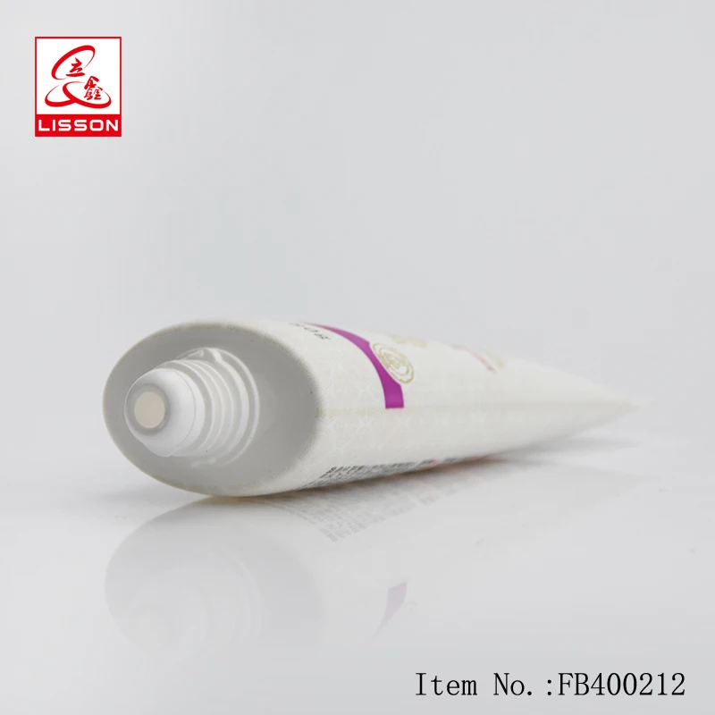 60g luxury Cosmetic Oval Plastic Tubes for facial clenser