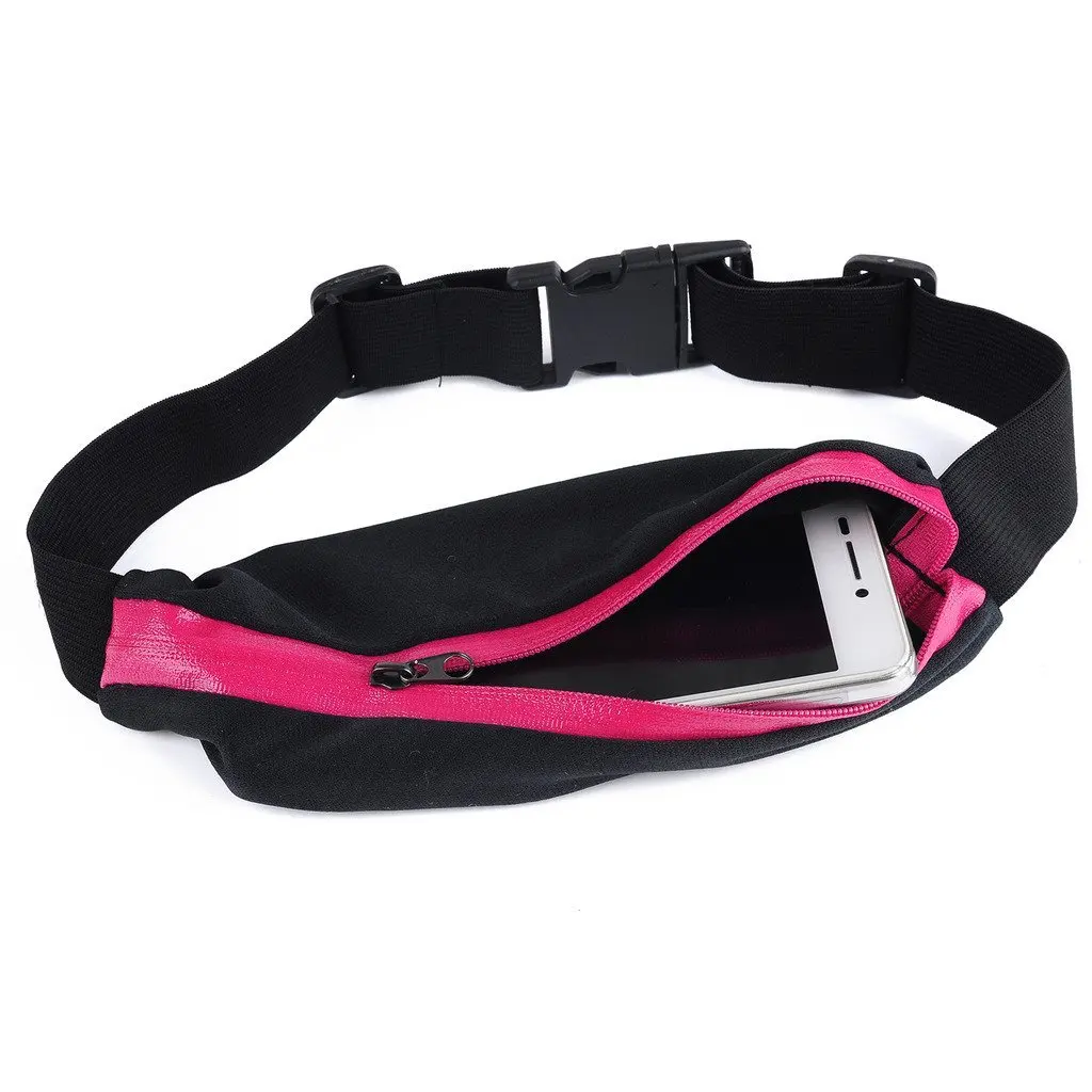 Wailea Fitness Workout Belt - Running Belt Pouch - for Men Women Teens Athletes - Exercise Jogging Fitness Cycling Traveling - Holds Phone Money IDs