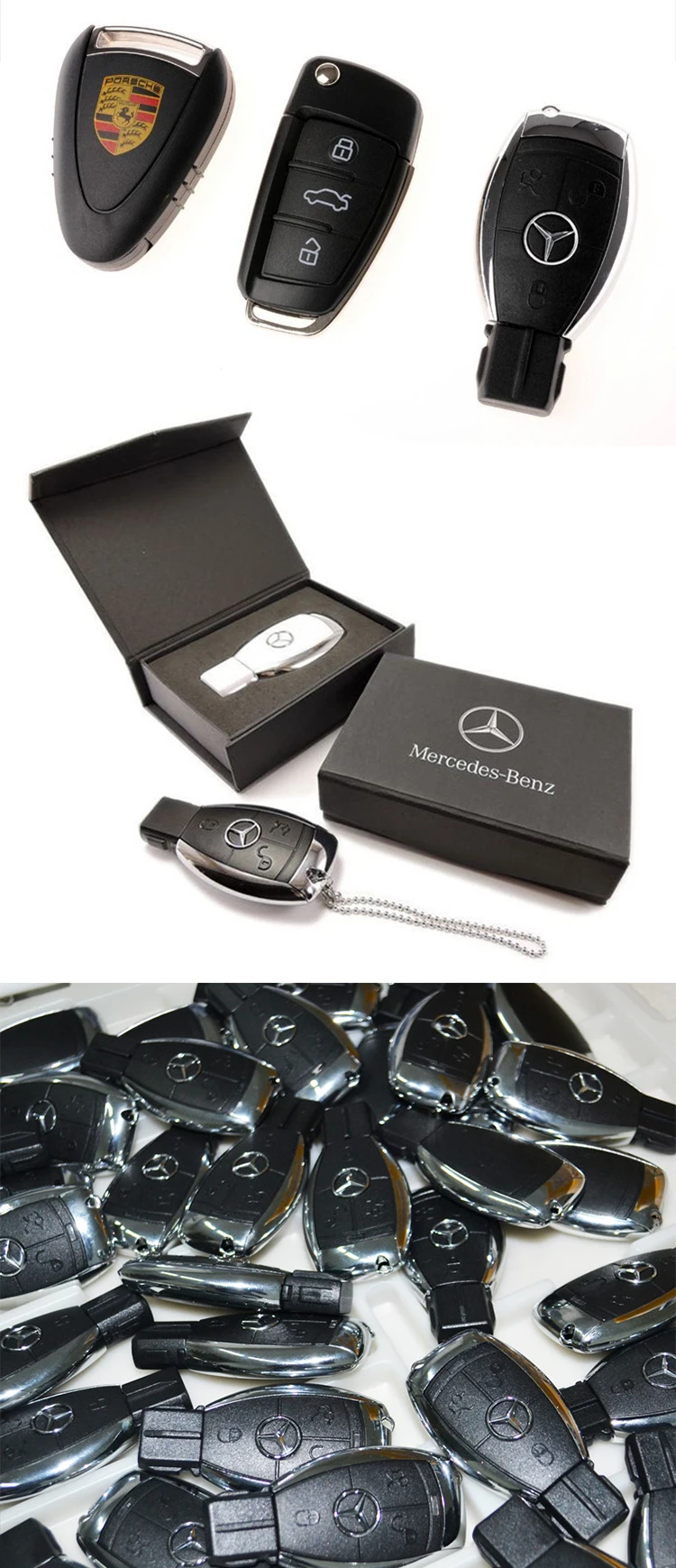 Promotional products custom logo car key shape usb flash drive 16gb - ANKUX.COM
