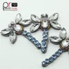 Hand made insect design sew on clothing hat bags accessories bead rhinestone crystal appliques patch