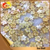 Wholesale beautiful flower shape carving yellow MOP for jewelry setting